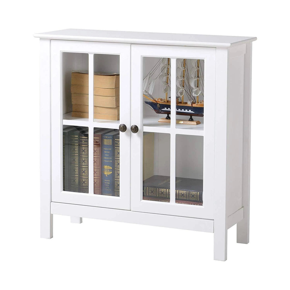 Glass Door Accent and Display Cabinet K428