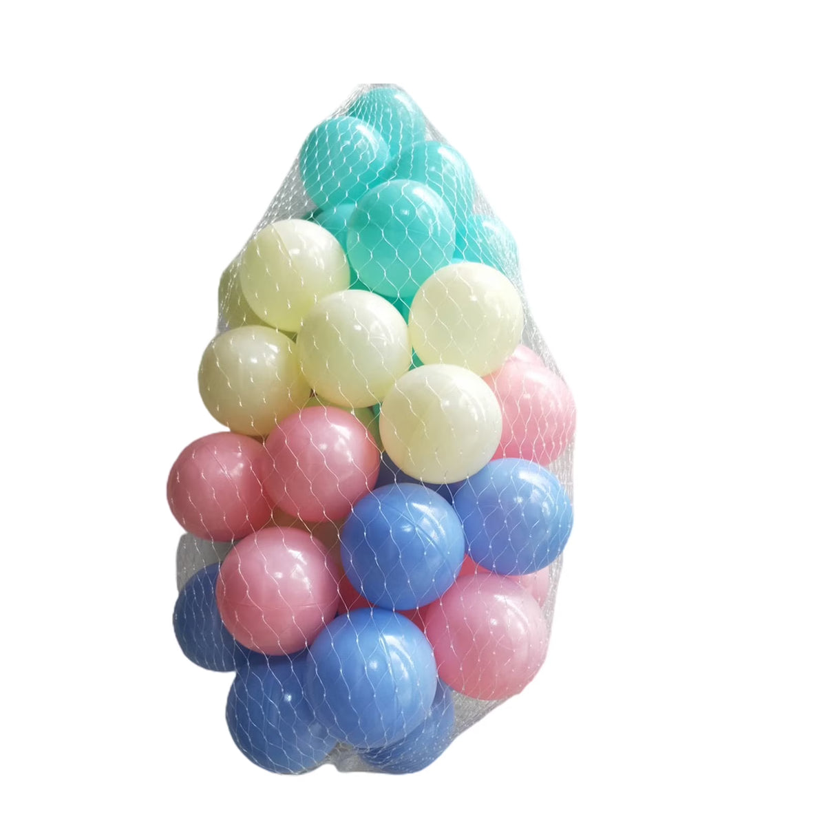 100Pcs Crush Proof Plastic Ball Pit Balls Mixed Colors H541