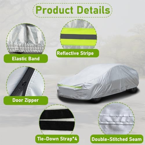 Waterproof All Weather Sedan Car Cover V3770