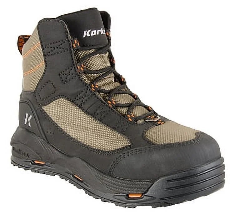 Olive/Black Wading Boots with Felt Soles B7196