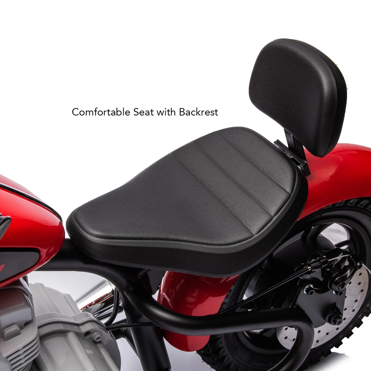 24V Electric Dirt Bike for Kids, Ride on Motorcycle with Twist Grip Throttle, Dual Brakes, Up to 10 MPH, Red H152649