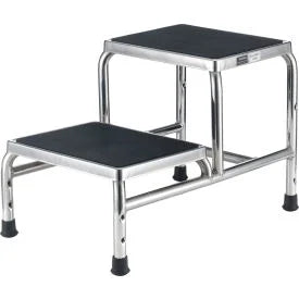 Chrome Two-Step Foot Stool A67873