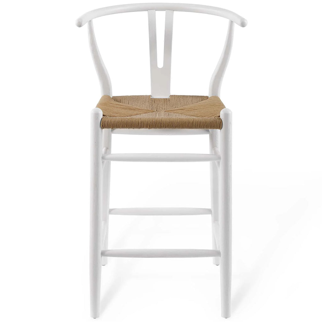 White Wood Counter Stool A774