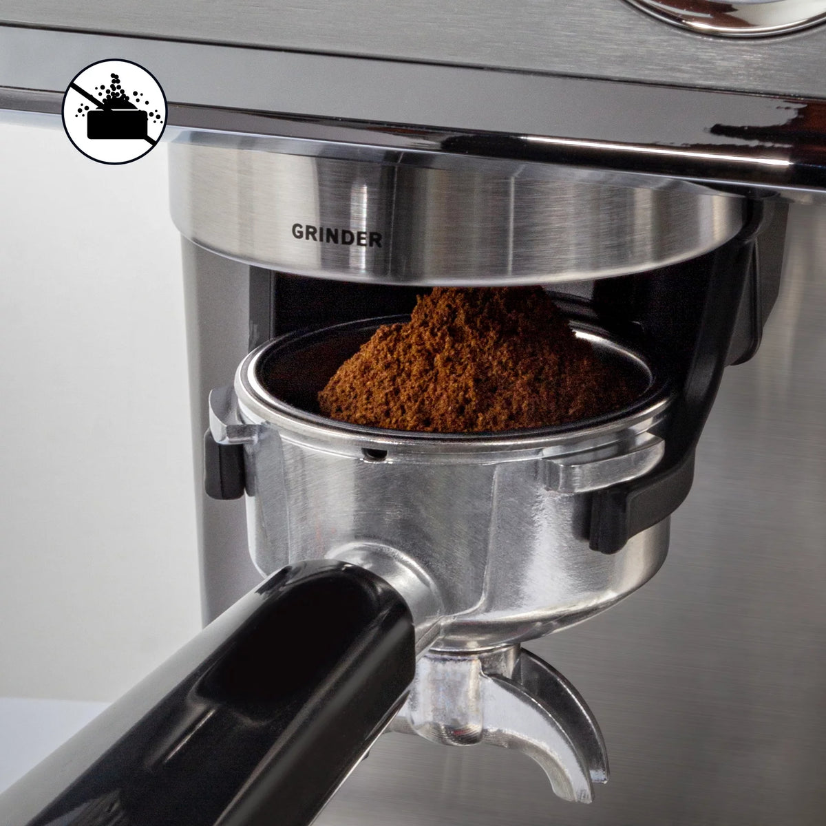 Semi-Automatic Espresso Machine Silver 2 Litre Water Tank K10630