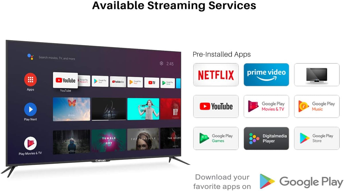 75 inch 4K UHD HDR Smart Android TV W4906