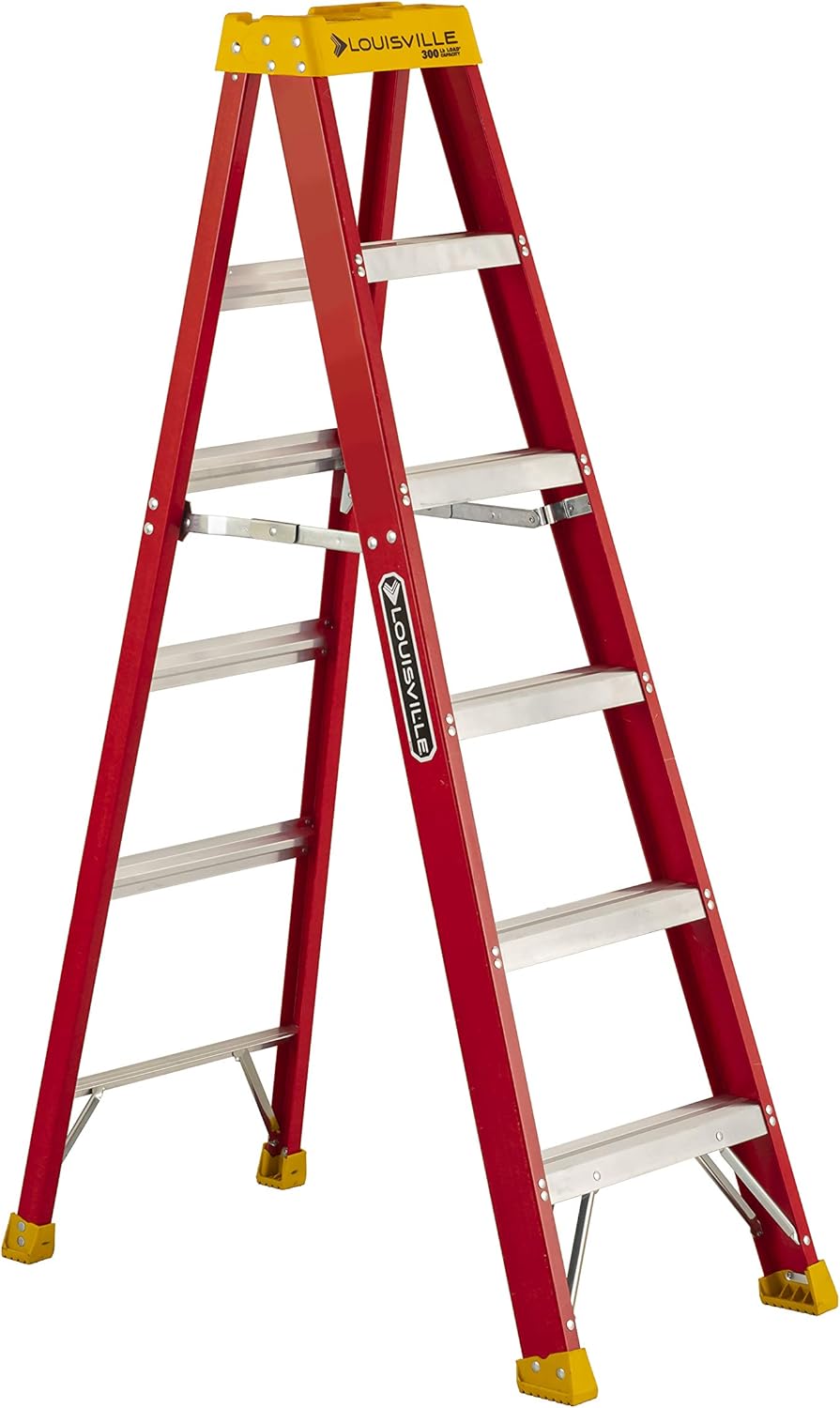 4-Feet Fiberglass Stepladder, 300-Pound Capacity, Pack of 2 R15335