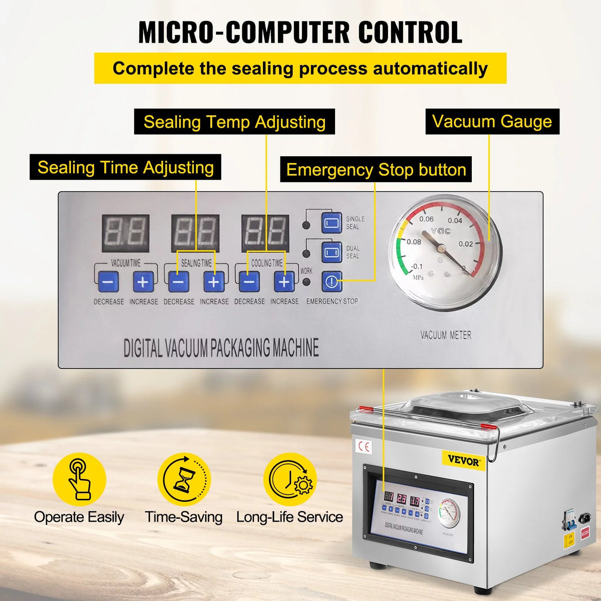110V Chamber Vacuum Sealer R288