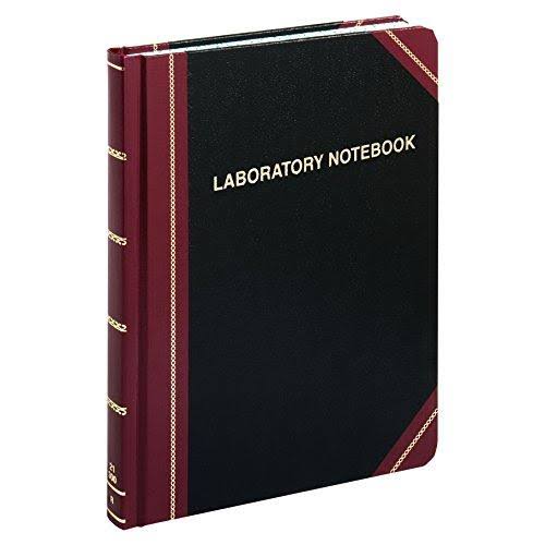 Black 300 Pages Record Ruled Laboratory Notebook Q155