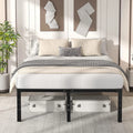 Metal Platform Bed Frame with Built-in Storage Full Size B856502