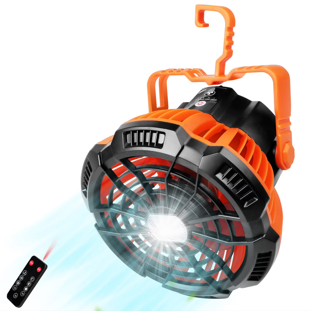2-in-1 Camping Fan Lantern Power Bank J709