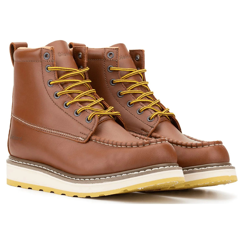 Leather Slip Resistant Soft Toe Work Boots Size 8.5 H260