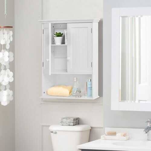 Gray Wall Mount Bathroom Storage Cabinet F24084