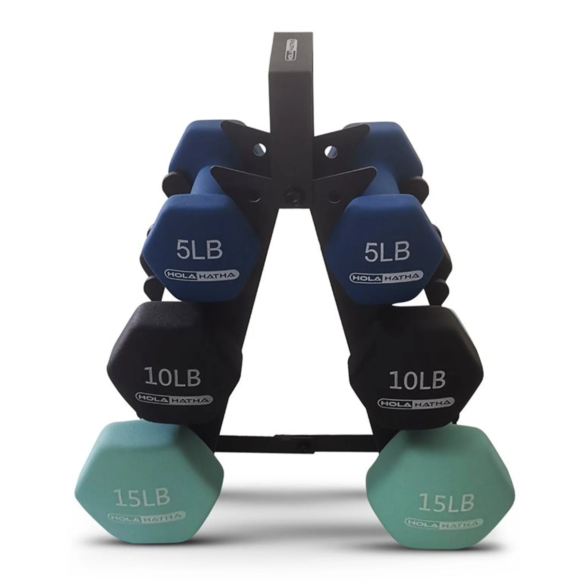 3, 5, and 8 Pound Dumbbell Hand Weight Set with Storage Rack X48044