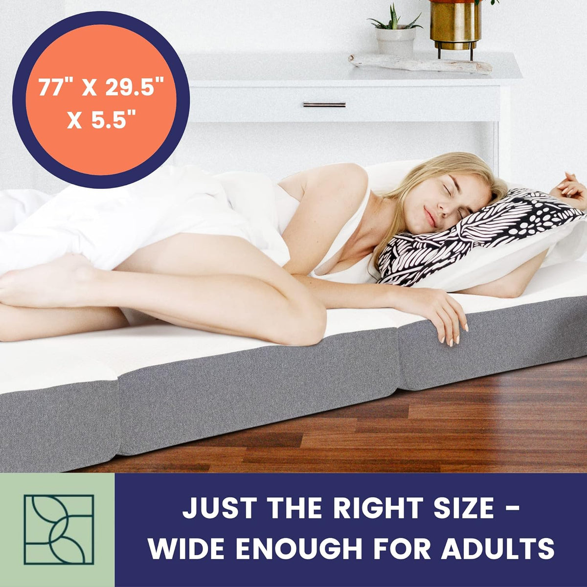 Trifold Memory Foam Mattress with Carry Bag R88566