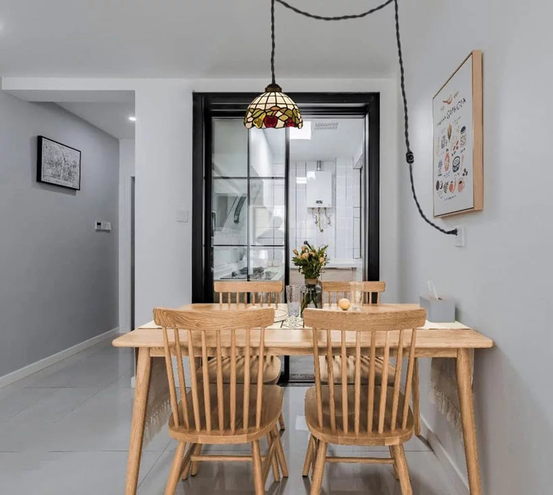 Remote Control Plug-in Pendant Hanging Light with 15FT Power Cord Dimmable Color Changing B60478