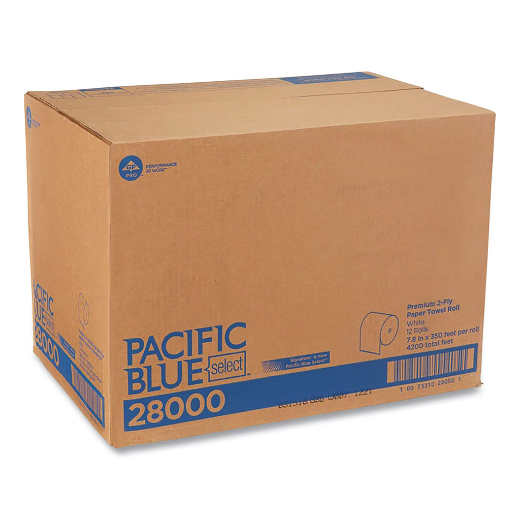 Blue Select 2-Ply Paper Towels, 12 Rolls V7402