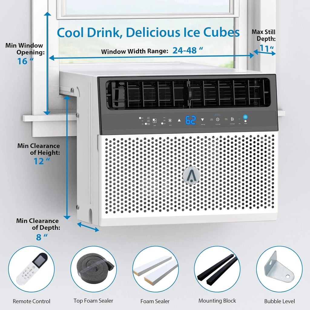 8000 BTU Window Air Conditioner with Remote Control Q522