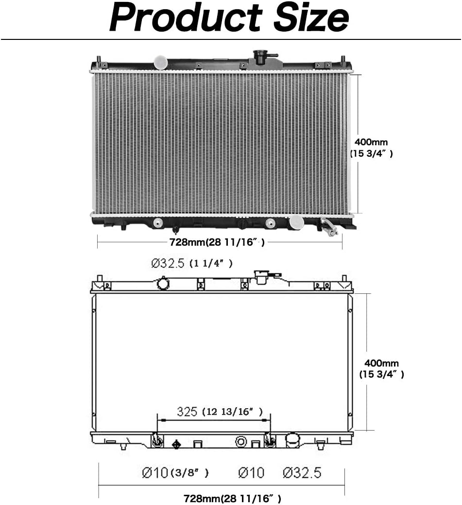 Aluminum Radiator Pack of 2 J360421