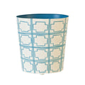 Cream/Blue 2 Gallon Waste Basket G470924