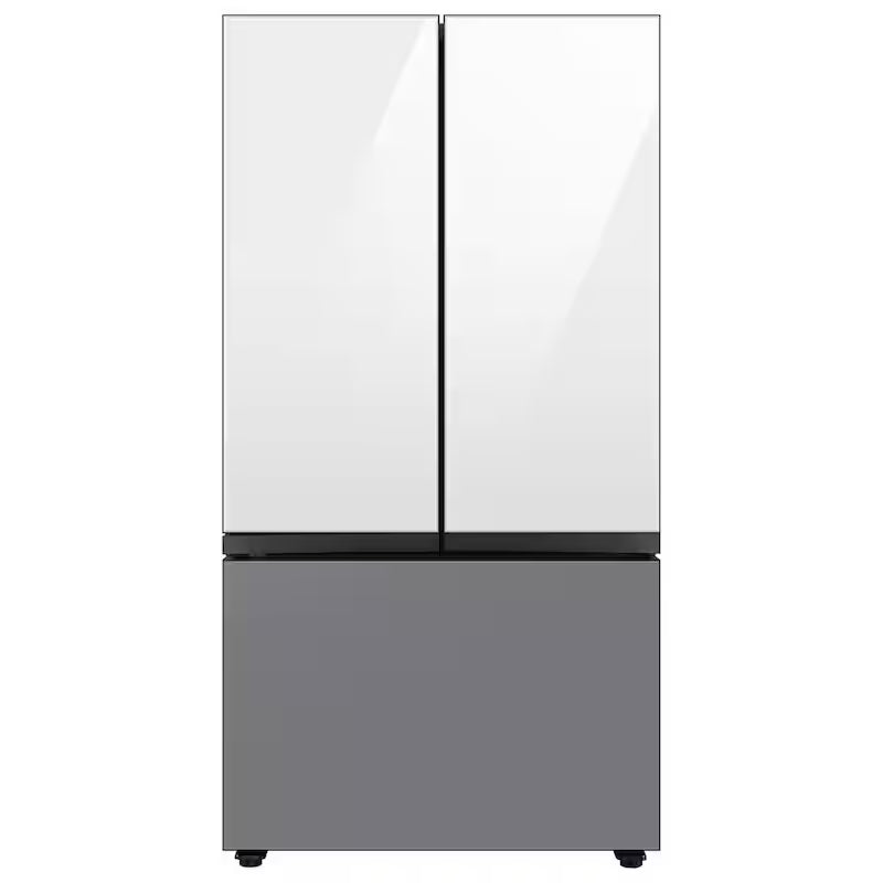 White Glass Top Panel for 3-Door French Door Refrigerator L751939