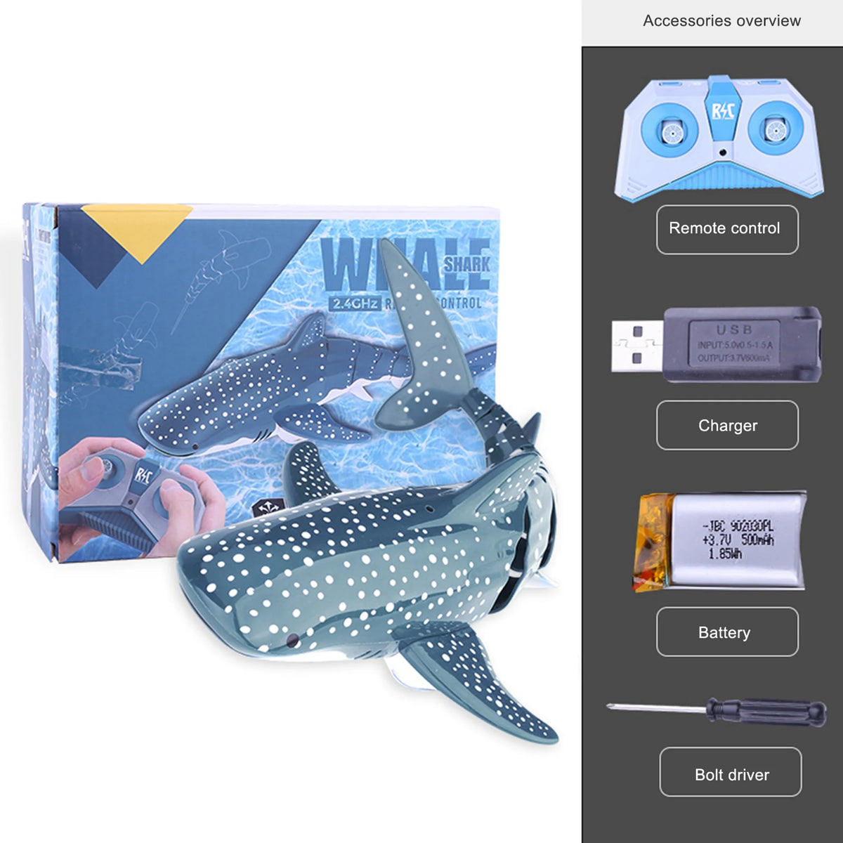 Remote Control Whale Toy Propeller Driven Three-speed J2750