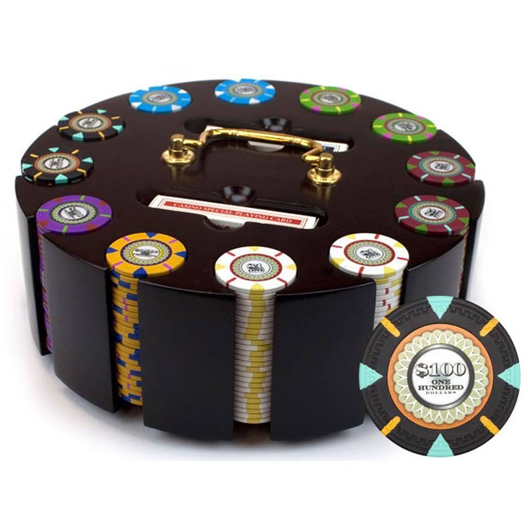 300ct Clay Gaming Chip Set in Carousel M11566