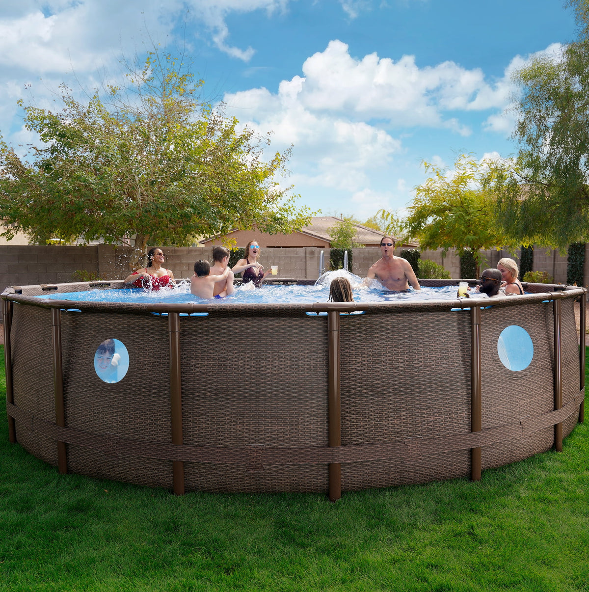 18' x 48 Above Ground Swimming Pool Set G4084