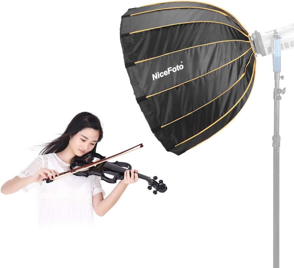 35inch/90cm Folding Deep Parabolic Umbrella Softbox with Grid Carry Bag U360