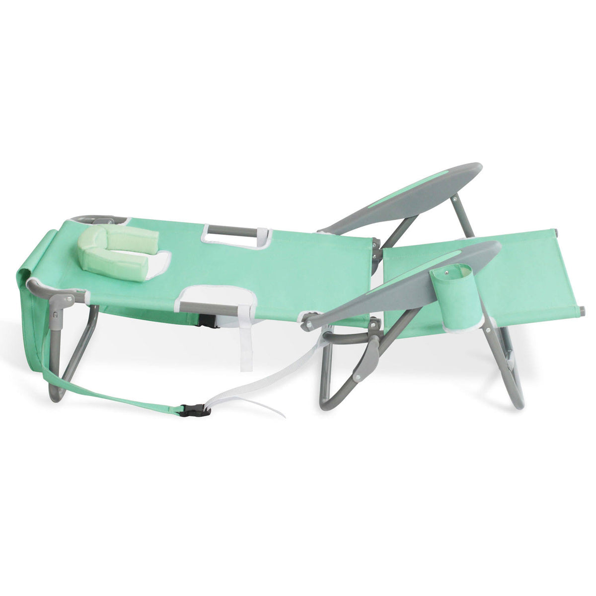 Teal Folding Reclining Outdoor Beach Camping Chair K27914