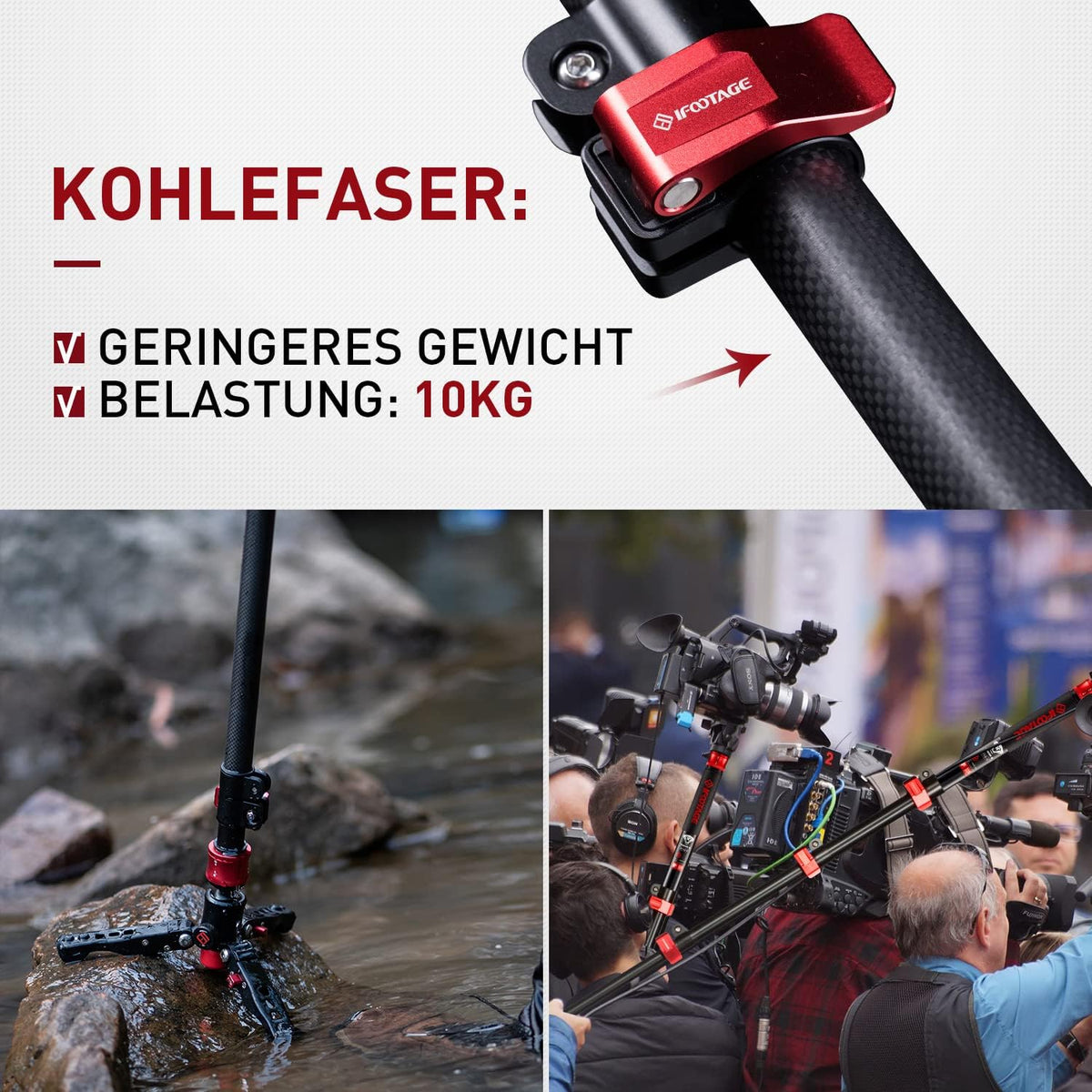 59 Carbon Fiber Video Monopod I631