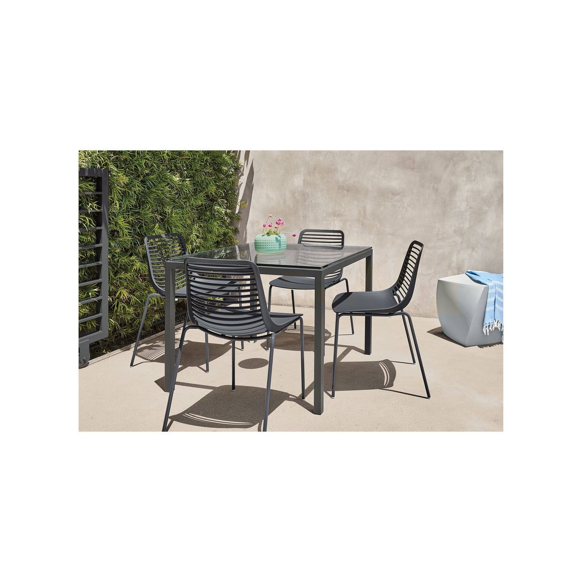 Grey Recycled HDPE Patio Table S8060