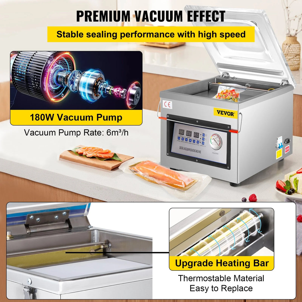 110V Chamber Vacuum Sealer R288