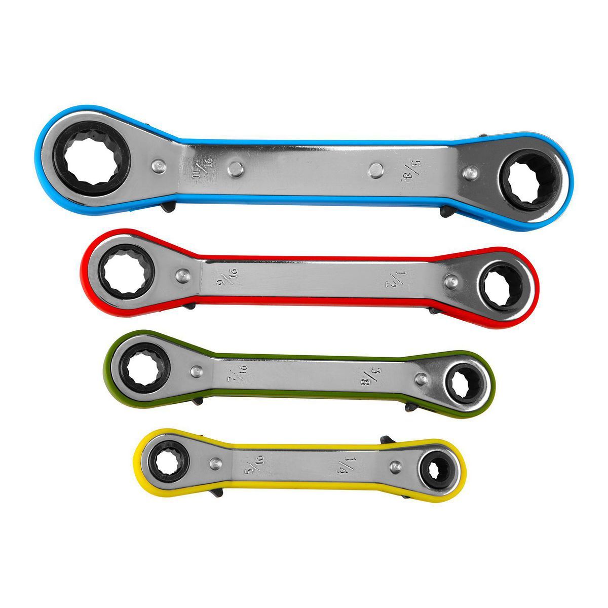 SAE Offset Ratcheting Wrench Set, 4 Piece P68512