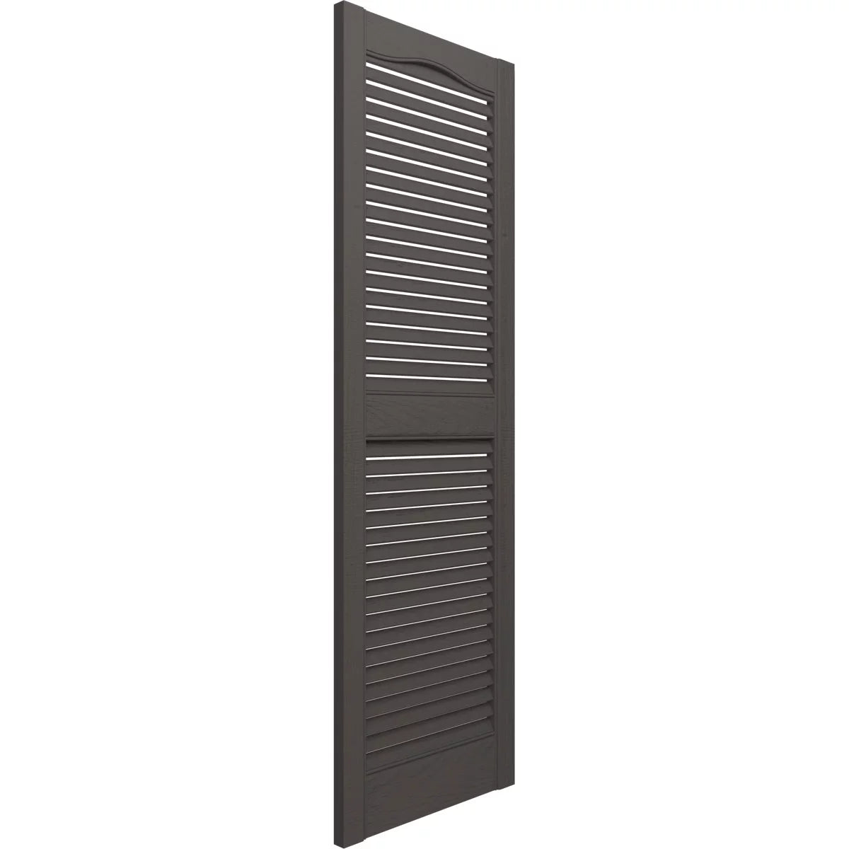 12 in. W x 64 in. H Cathedral Top Open Louver Shutters P85092