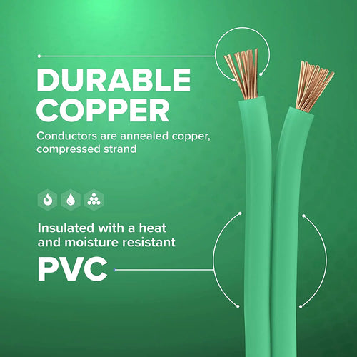 100 Feet Insulated Stranded Copper THHN THWN Wire 10 AWG Green D42417
