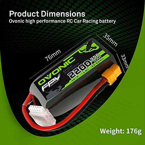 4s 2200mAh 14.8V Lipo Battery with XT60 Connector G600656