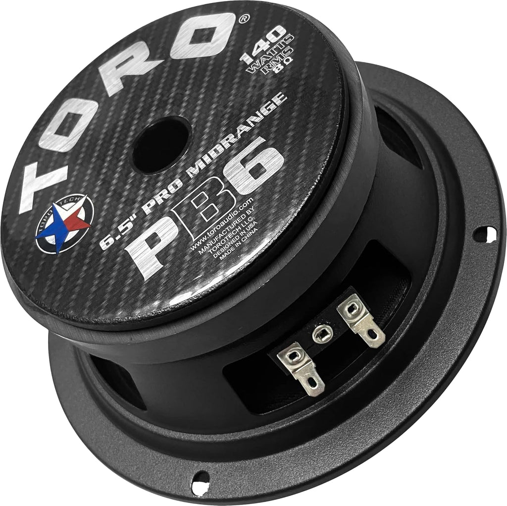 6.5 Inch Mid-Bass Pro Audio Component Speaker, 8 Ohm, Pack of 2 R98906