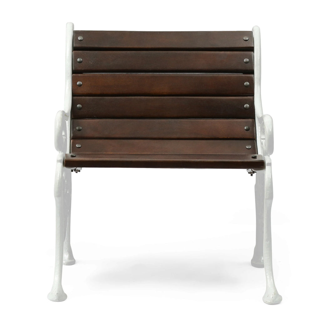 Handmade Mango Wood and Cast Iron Accent Chair M51616