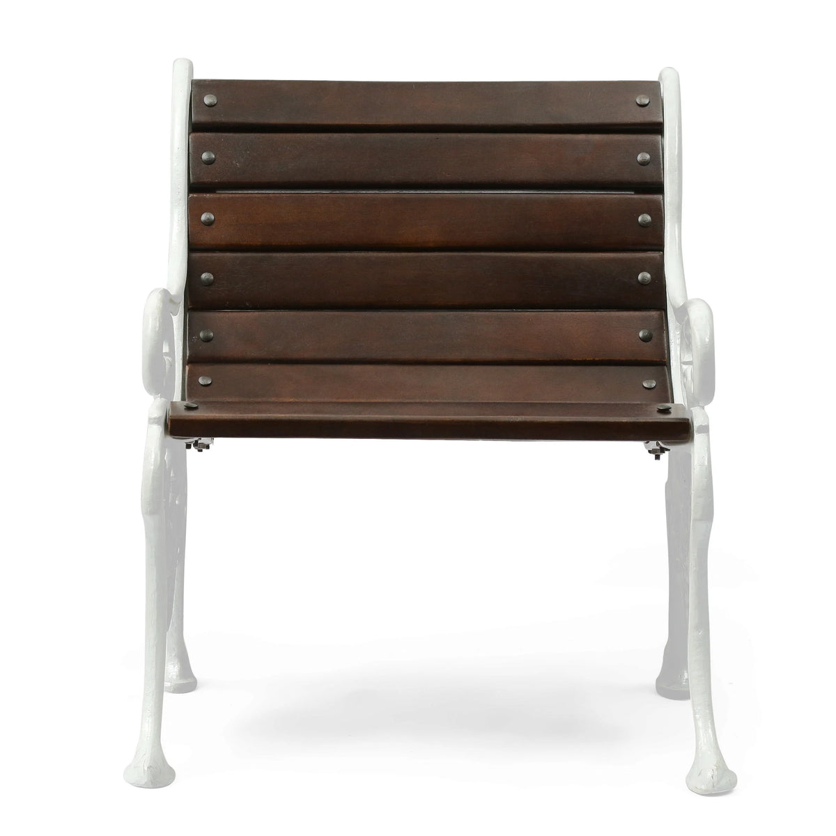 Handmade Mango Wood and Cast Iron Accent Chair M51616