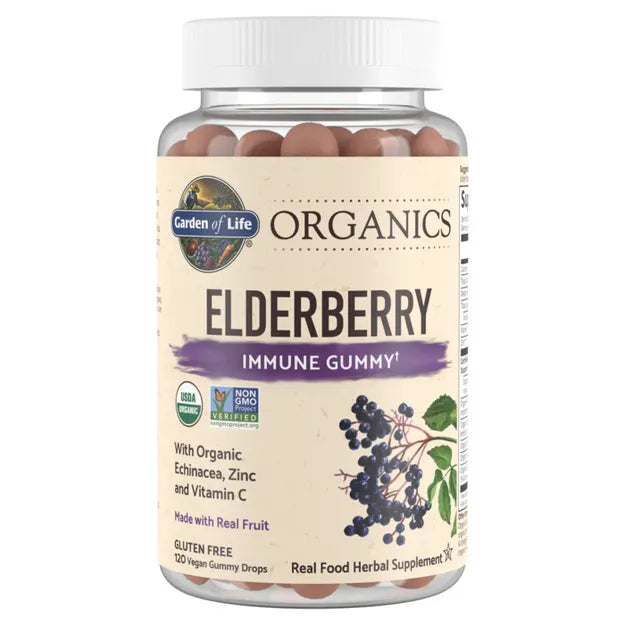 Organic Elderberry 120 Gummies E9028