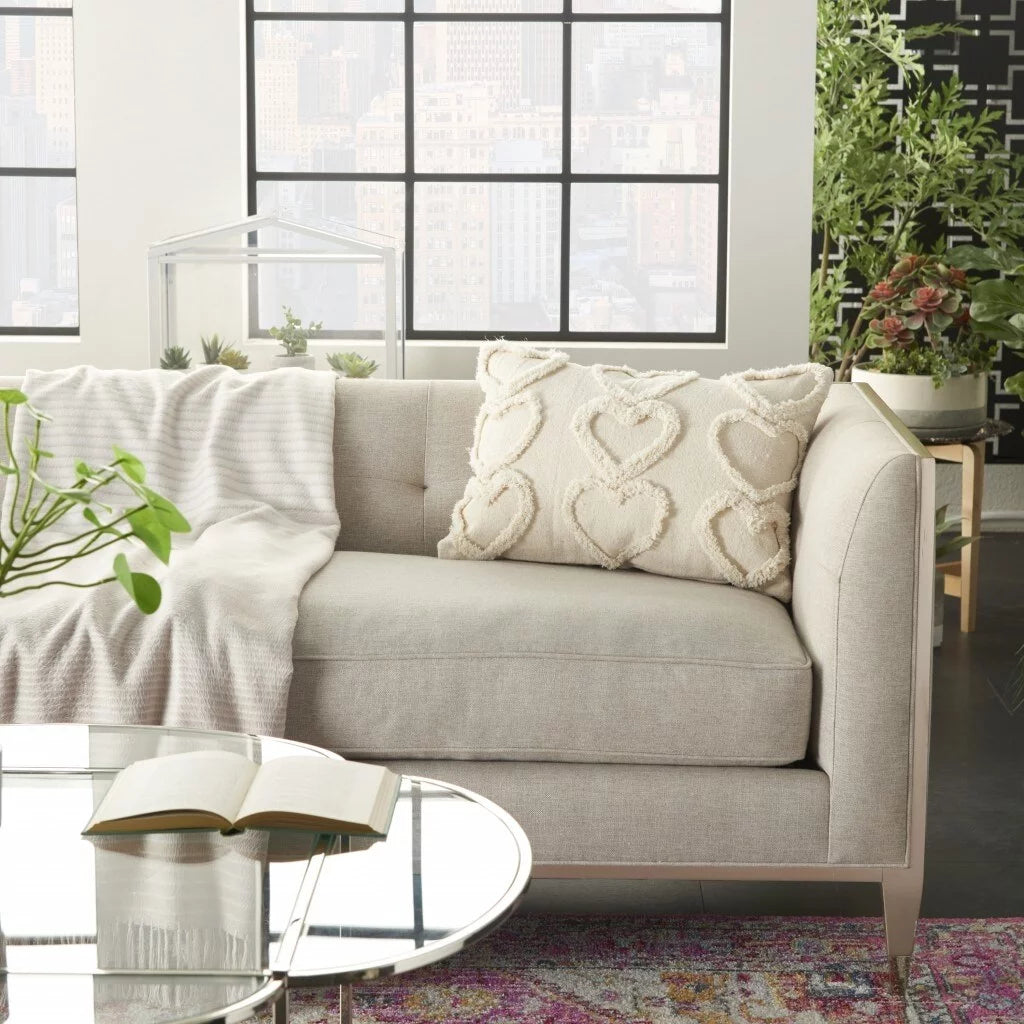 Grey Lumbar Pillow U5601