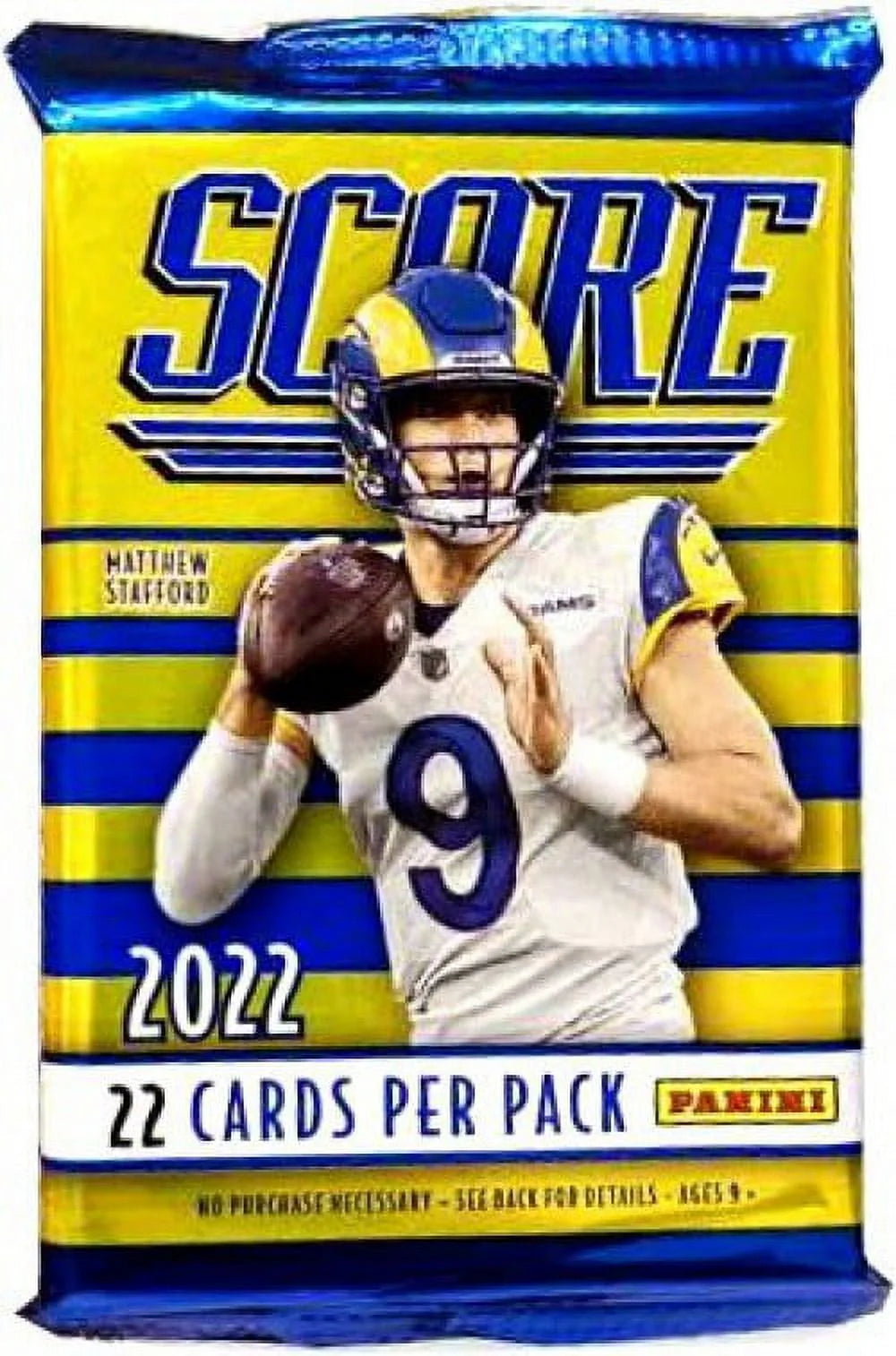 2022 Score Football Trading Card Blaster Pack (22 Cards) O9697