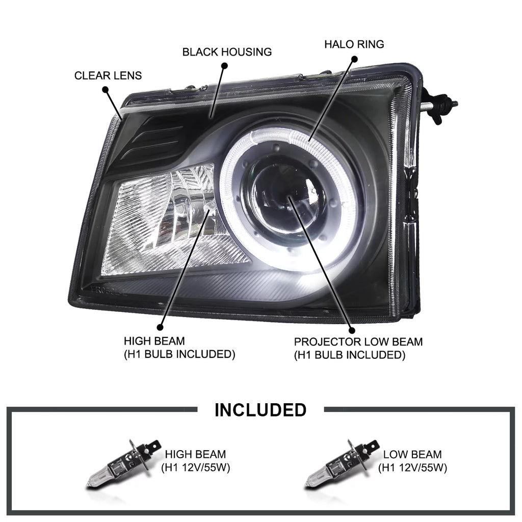 Black Projector Headlights Pair T717272