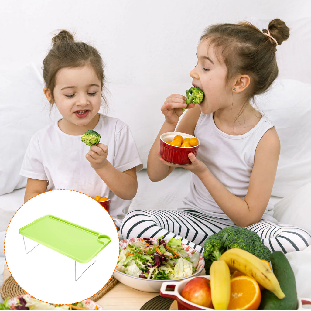 Green 2 Pack Folding Breakfast Tray Table V42899