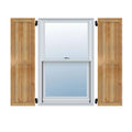 Rough Sawn Western Red Cedar Board-n-Batten Shutters (Per Pair) B158419