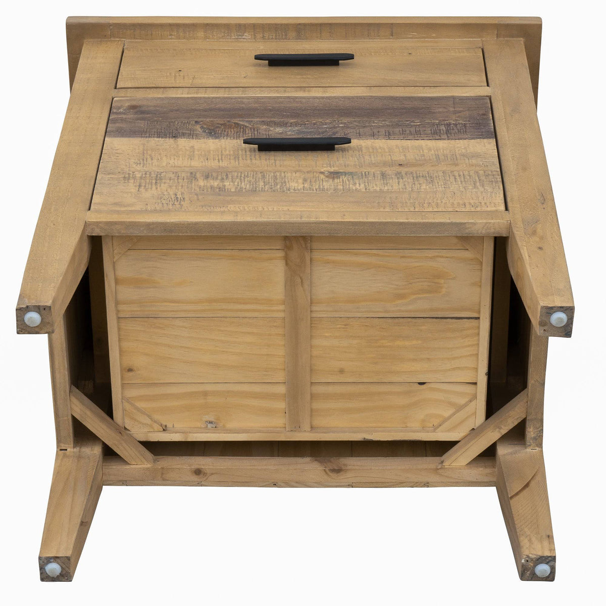 Reclaimed Wood Filing Cabinet with Two Drawers E95521