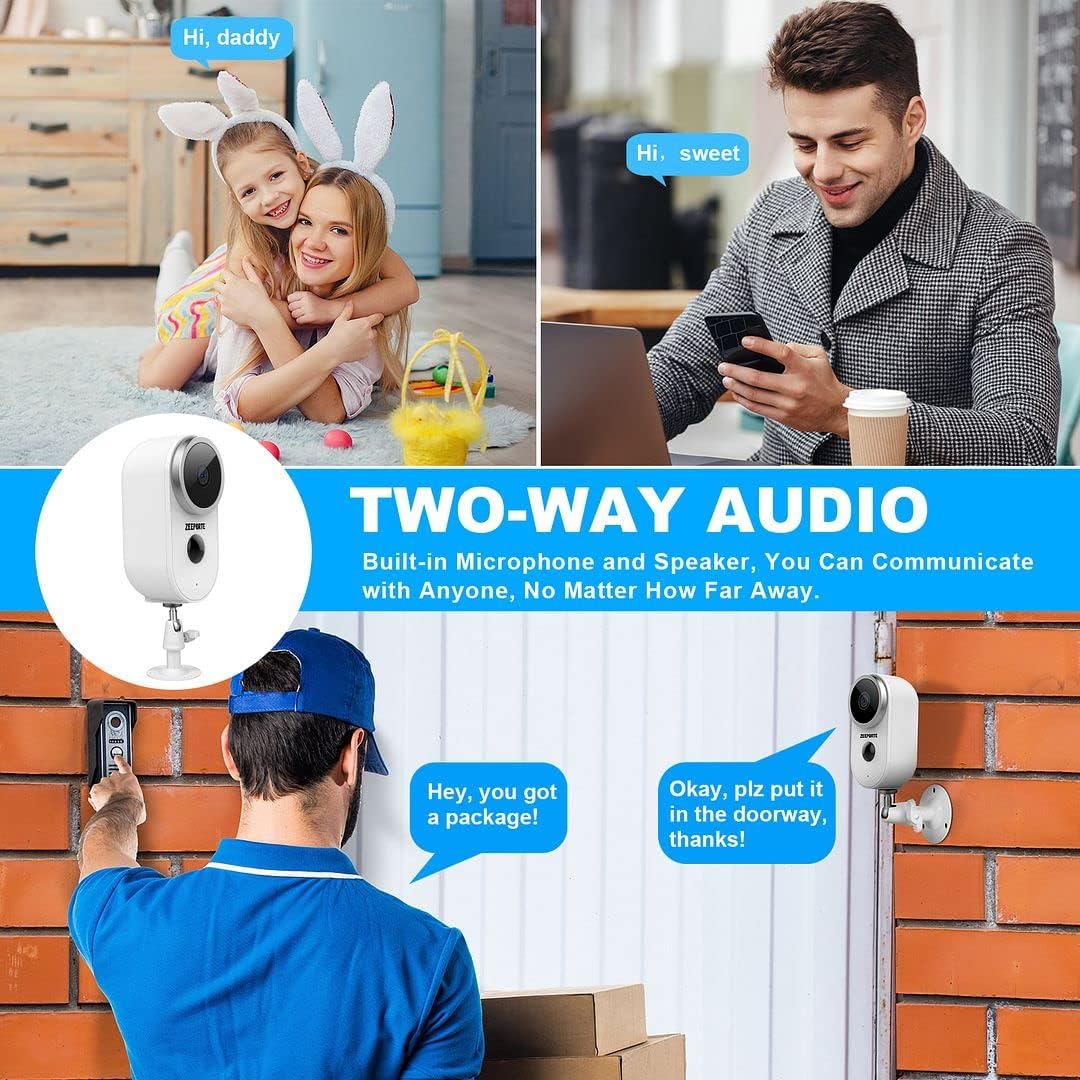 1080P HD Wireless Security Camera with Night Vision and Motion Detection O202