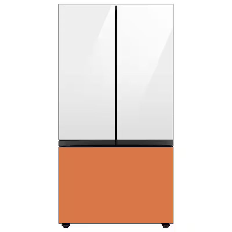 White Glass Top Panel for 3-Door French Door Refrigerator L751939