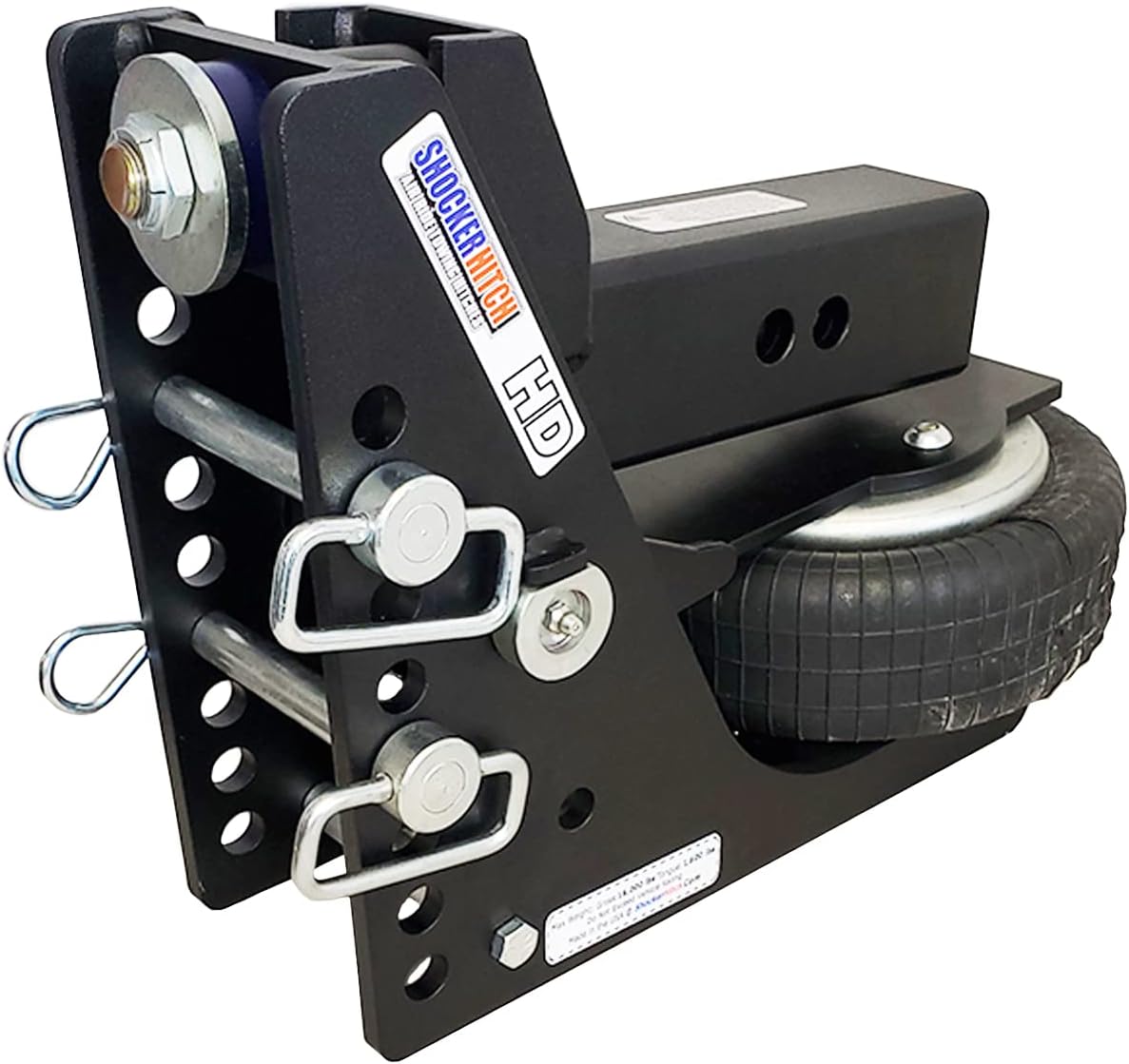 Black Air Hitch with Combo Ball, Fits 3" Hitch P127