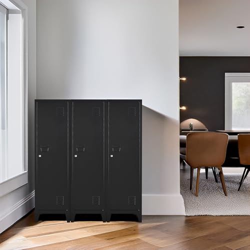 Metal Locker with Doors and Shelves B417